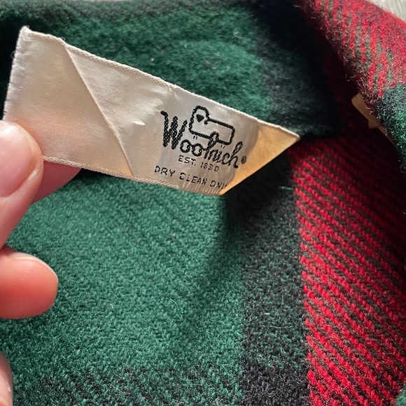 Vintage Woolrich Red and Green Plaid Wool Jacket size Medium - Picture 5 of 9